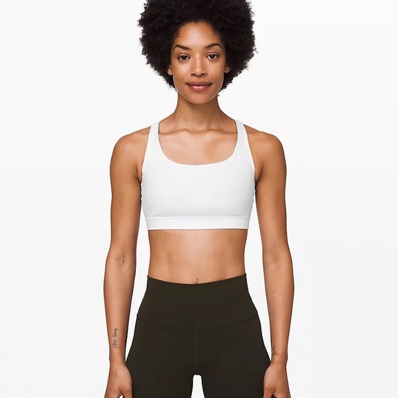 Lululemon Energy Sports Bra in White, size 2 - Picture 1 of 6